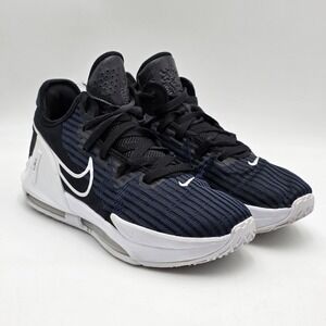 NIKE LeBron Witness 6 Black/Navy Basketball Shoes Kids Boys Youth  6Y READ FLAWS